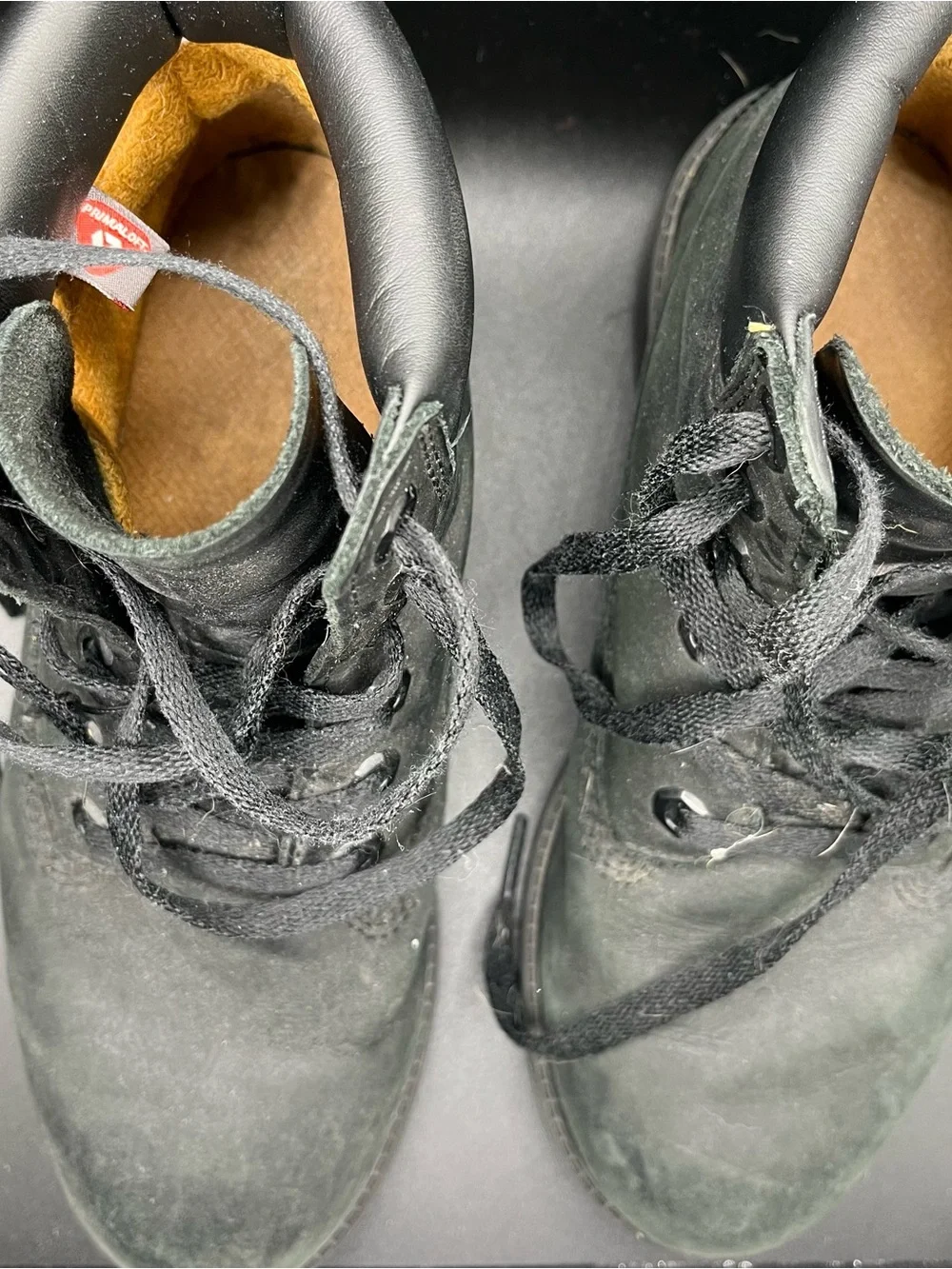 Black timberland boots